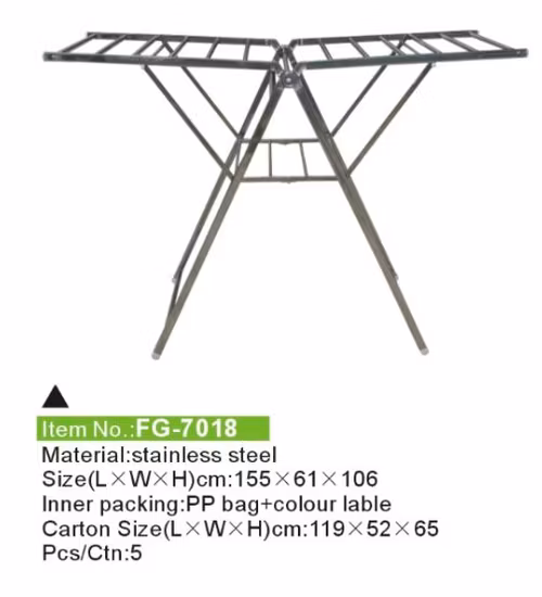 Stainless Steel-Airfoil Folding Laundry Rack, Drying Rack, Hanger Dryer (WS-2205)