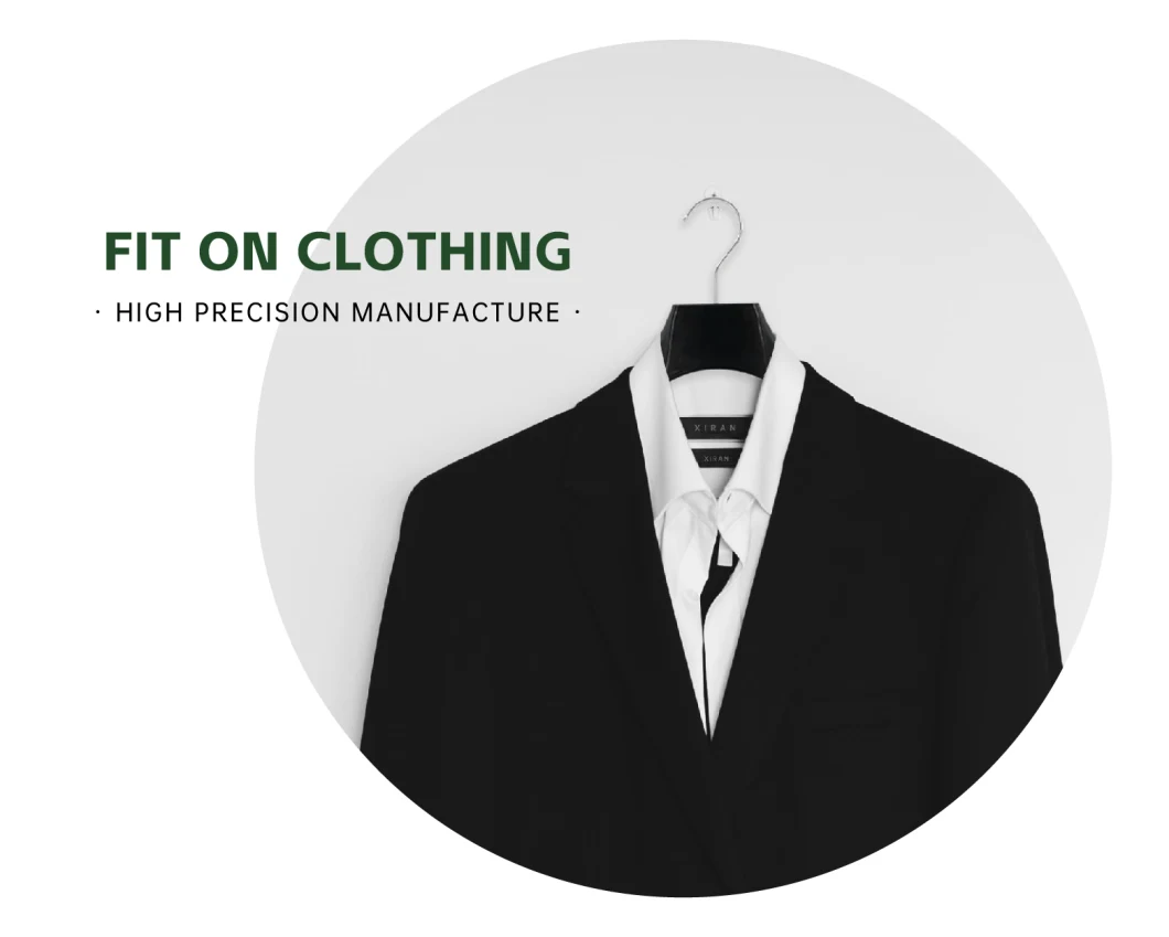 Luxury Hanger Plastic Hanger Shinny Black Color Brand Shop Hanger for Suits