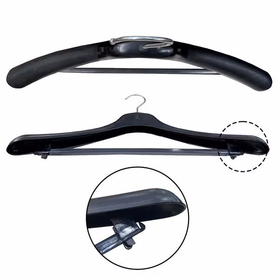 Clothes Hanger Non Slip Plastic Hanger Suit and Jacket Hanger with Metal Hook