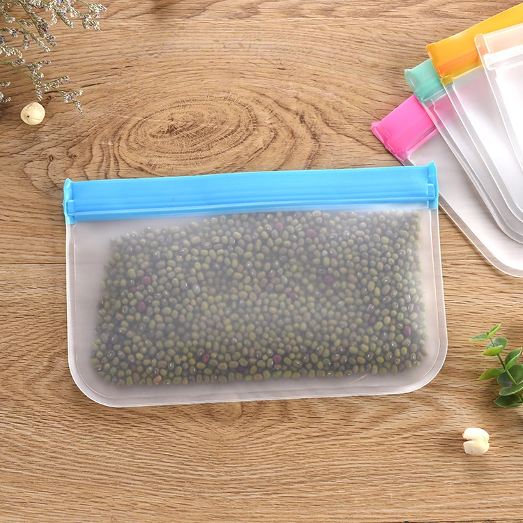 Hot Sale Eco Friendly Leakproof Reusable Freezer Liquid Silicone Food Storage Bag