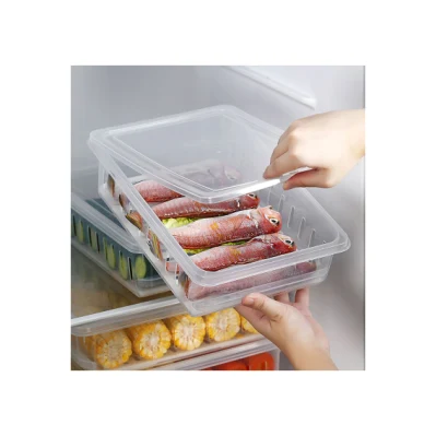 고품질 주방 식품 보관 상자, 냉장고의 투명한 과일 및 야채 보관 용기