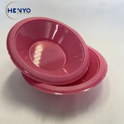 파스타를 위한 분홍색 둥근 원판 음식 급료 Eco 친절한 플라스틱 큰 접시 타원형 접시